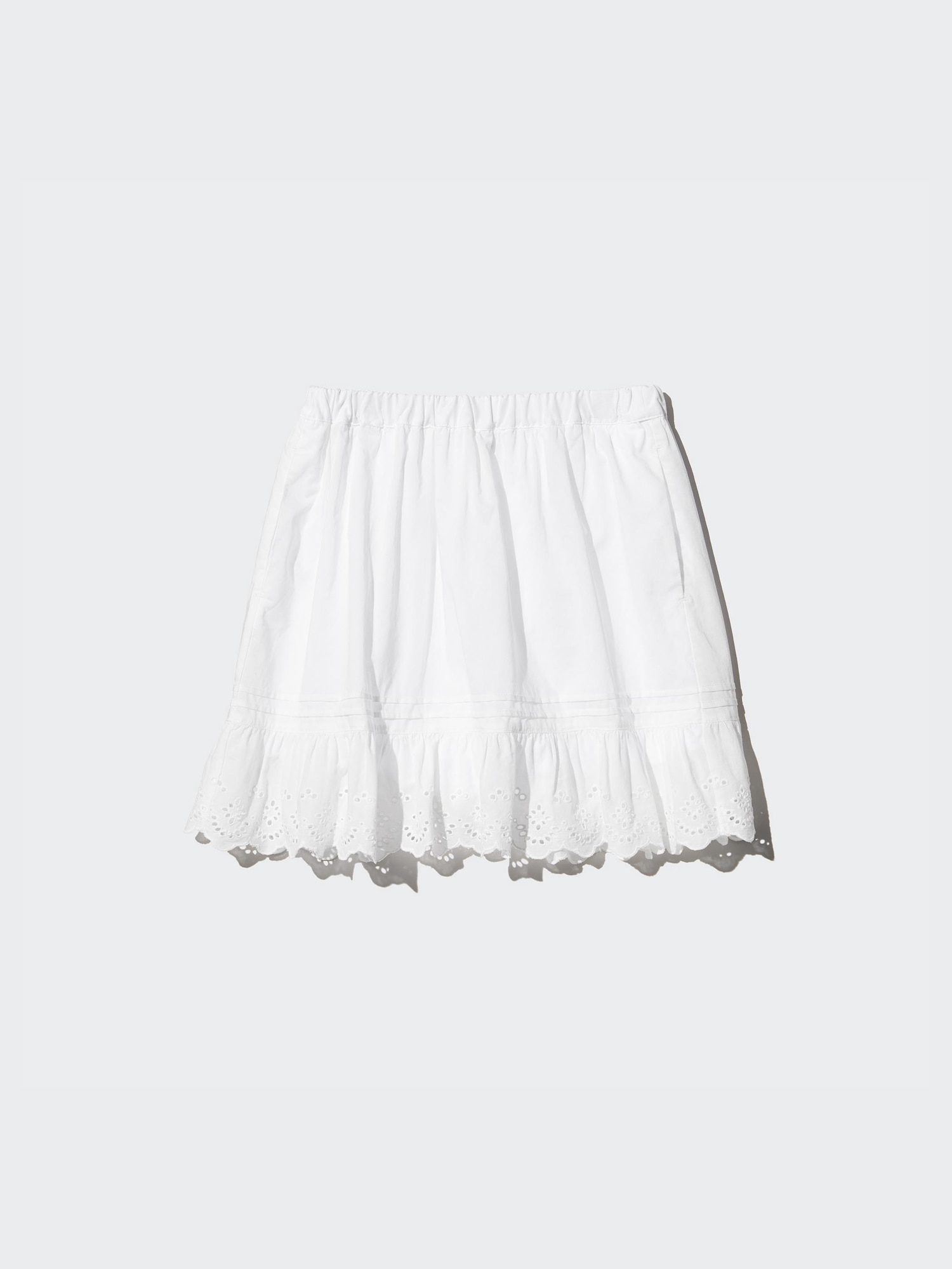 ユニクロ公式 | GIRLS エンブロイダリーミニスコート