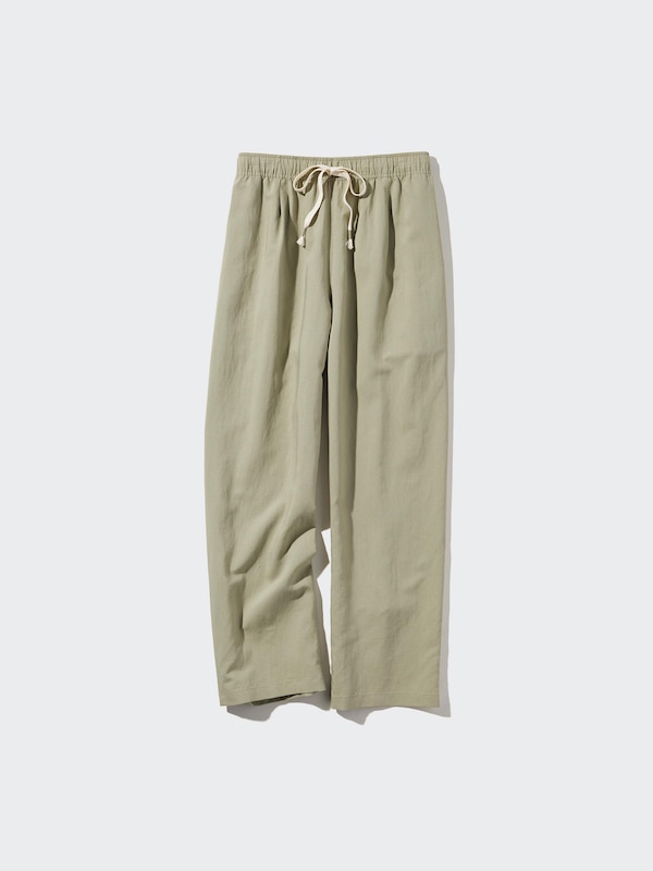 Celana Rileks Linen Blend