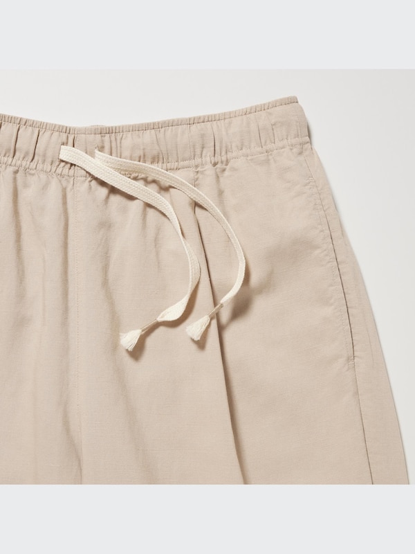 Celana Rileks Linen Blend