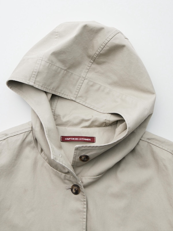 コットンブレンドパーカ
