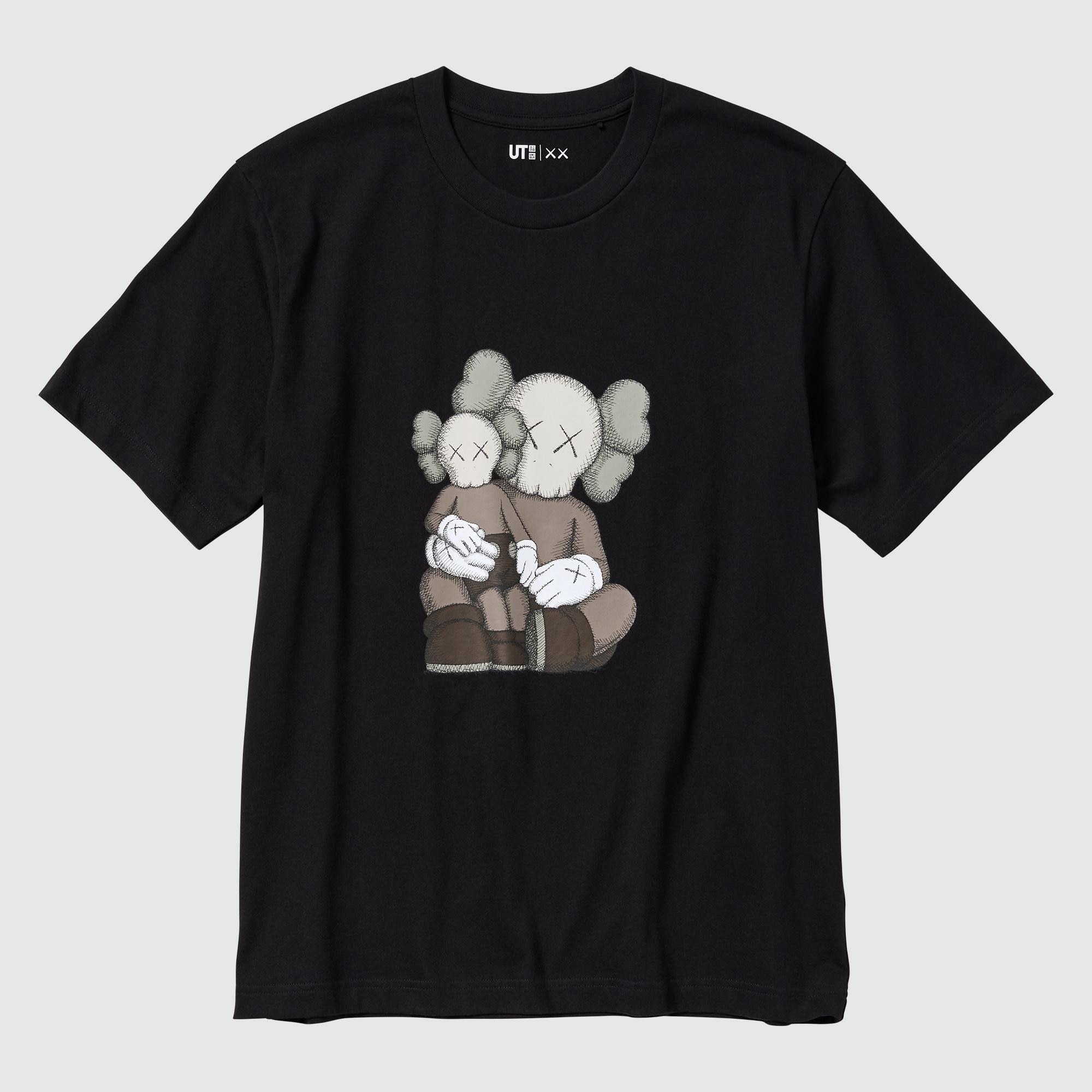 新品 ダークグレーXL ユニクロ×カウズ Tシャツ KAWS UNIQLO ②-