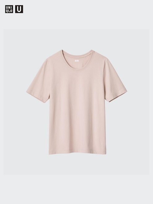 WOMEN'S SUPIMA COTTON CREW NECK SHORT SLEEVE T-SHIRT UNIQLO PH