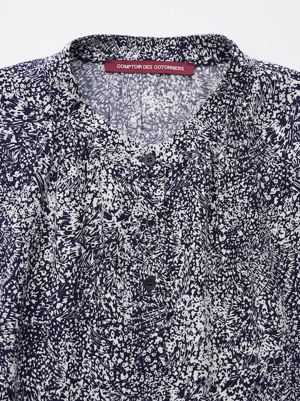 レーヨンプリントシャツ