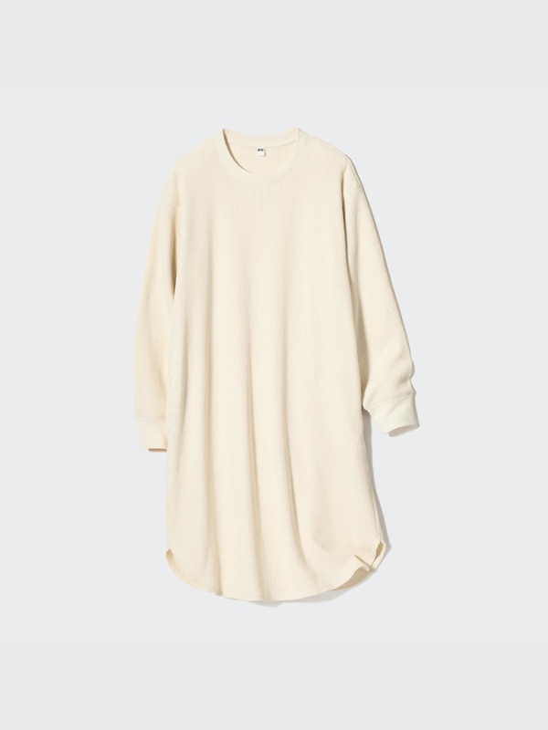 Waffle Long Sleeve Dress