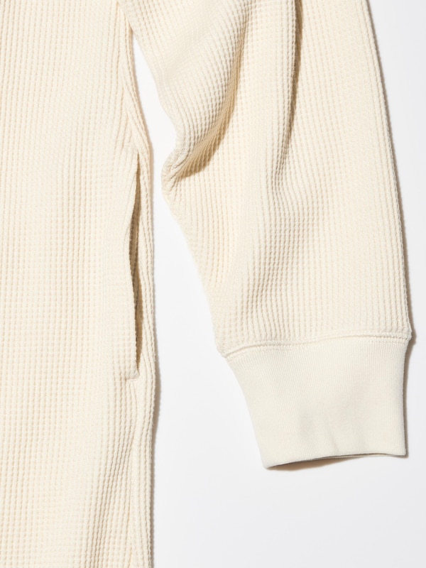 Waffle Long Sleeve Dress