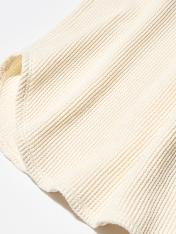 Waffle Long Sleeve Dress