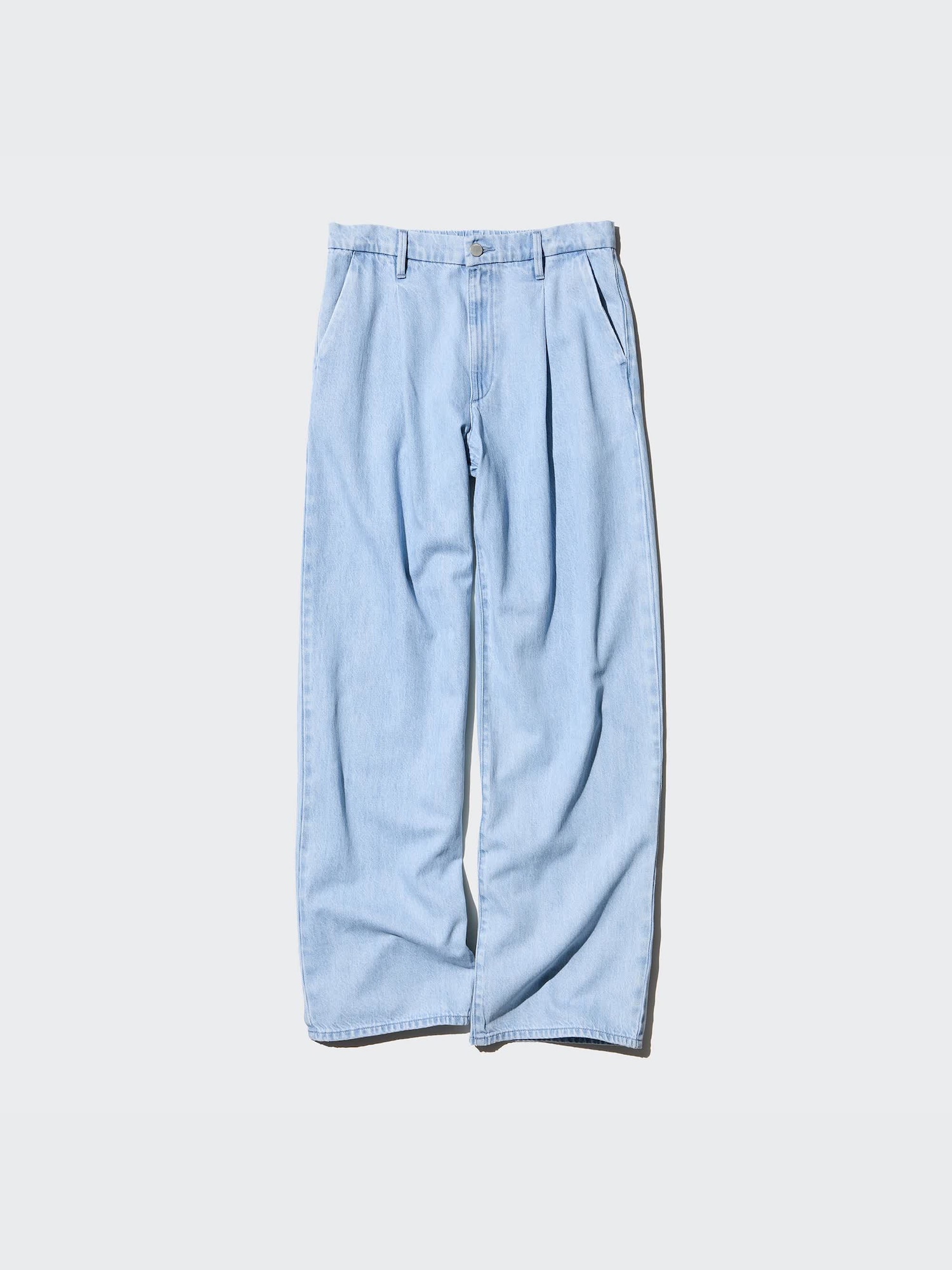 ユニクロ公式 | ドレープデニムタックパンツ/丈長め