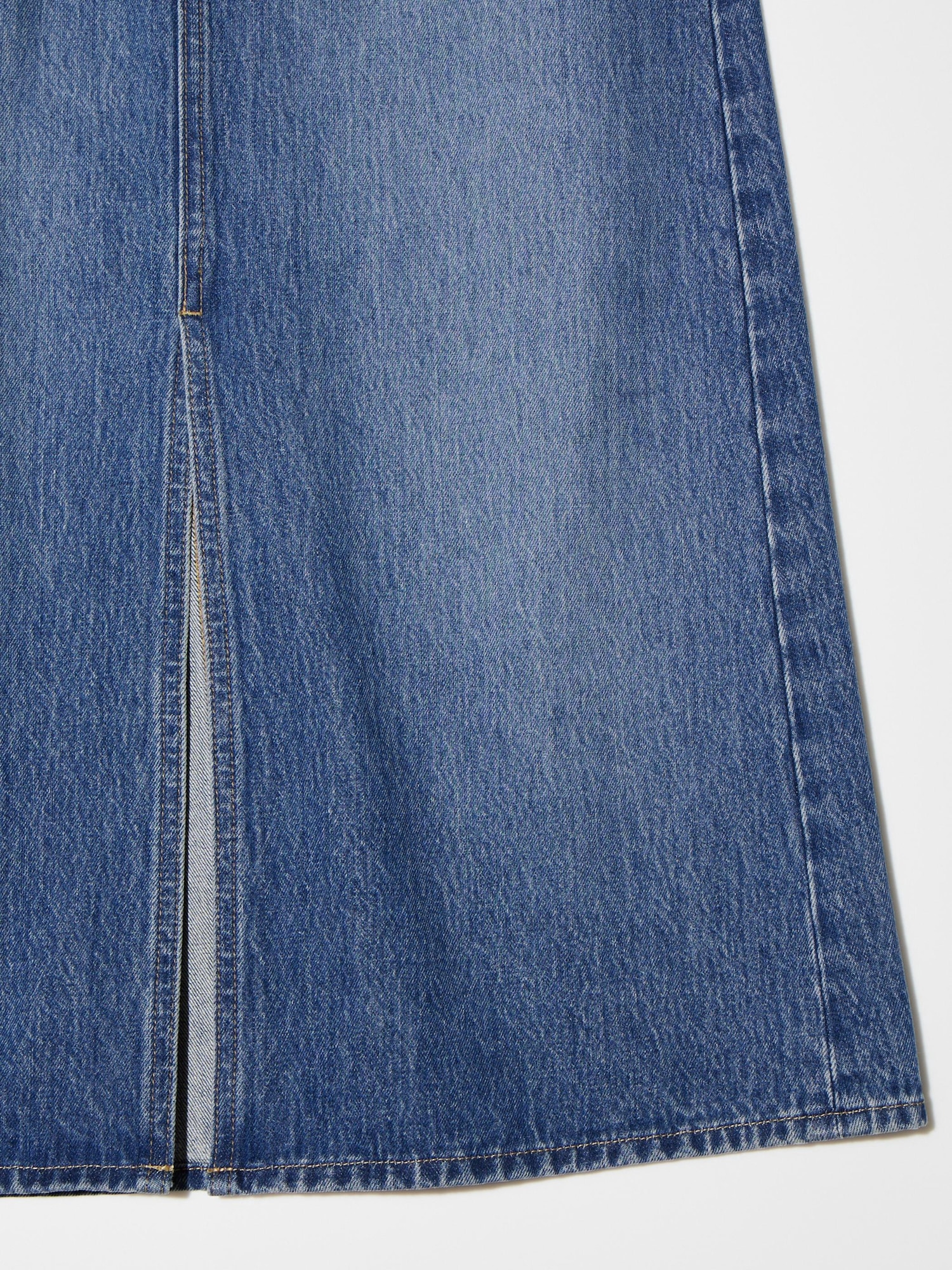 ユニクロ公式 | デニムロングスカート/丈短め