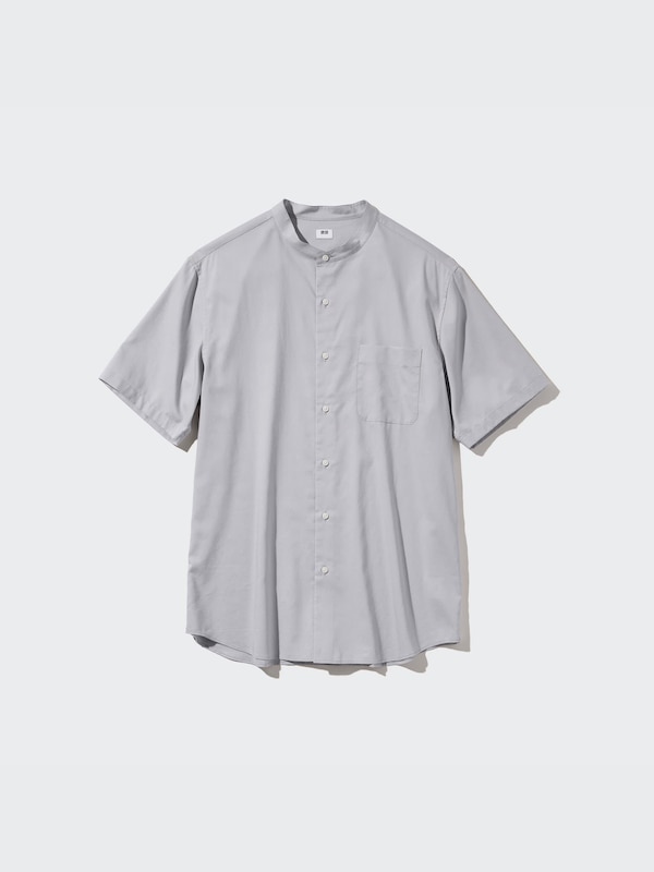 Áo Sơ Mi Vải Cotton Modal | Cổ Trụ