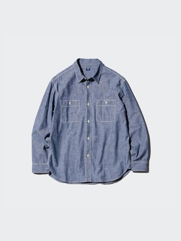 샴브레이워크셔츠(긴팔)