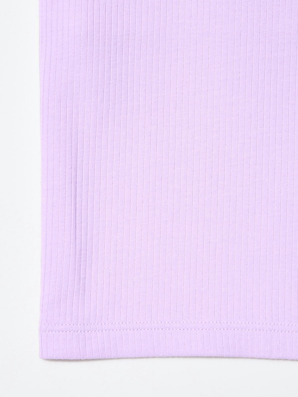 GIRLS AIRism Cotton Ribbed Bra Tank Top
