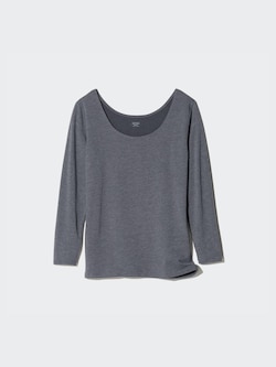 Extra Warm HEATTECH Cotton Scoop Neck T