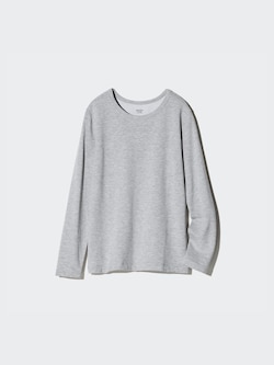 HEATTECH Extra Warm Cotton Crew Neck T-Shirt | Long Sleeve