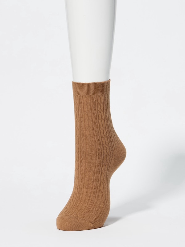 ソックス/3足組/クルーケーブル