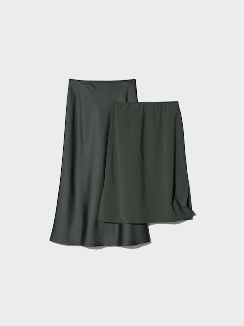 WOMEN'S SATIN SKIRT UNIQLO SG
