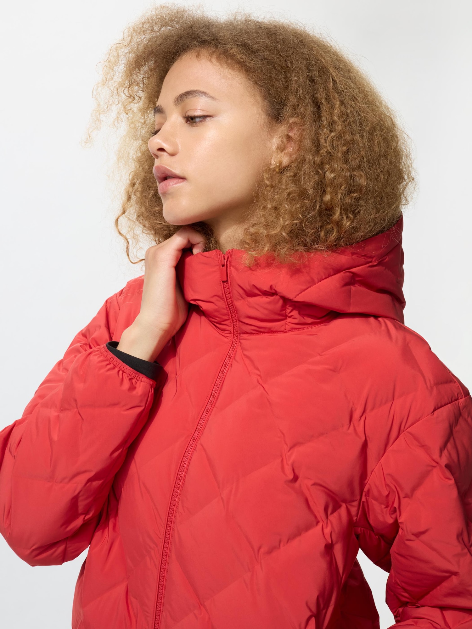 UNIQLO パフテックパーカー パープル レディース M ユニクロ公式 | パフテックパーカ