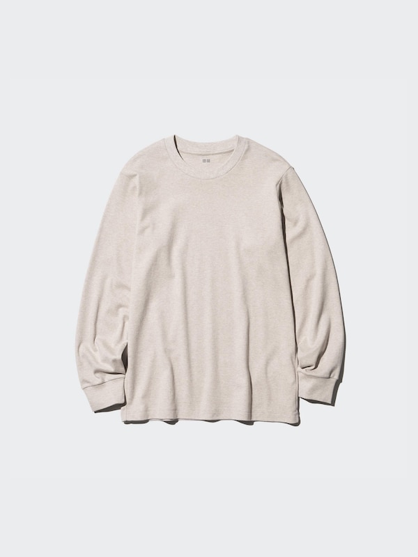 Soft Touch (Soft Brushed) Crew Neck T-Shirt | Long Sleeve