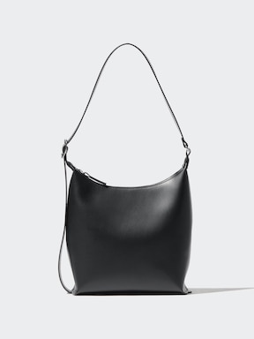 WOMEN'S FAUX LEATHER SQUARE SHOULDER BAG UNIQLO IN