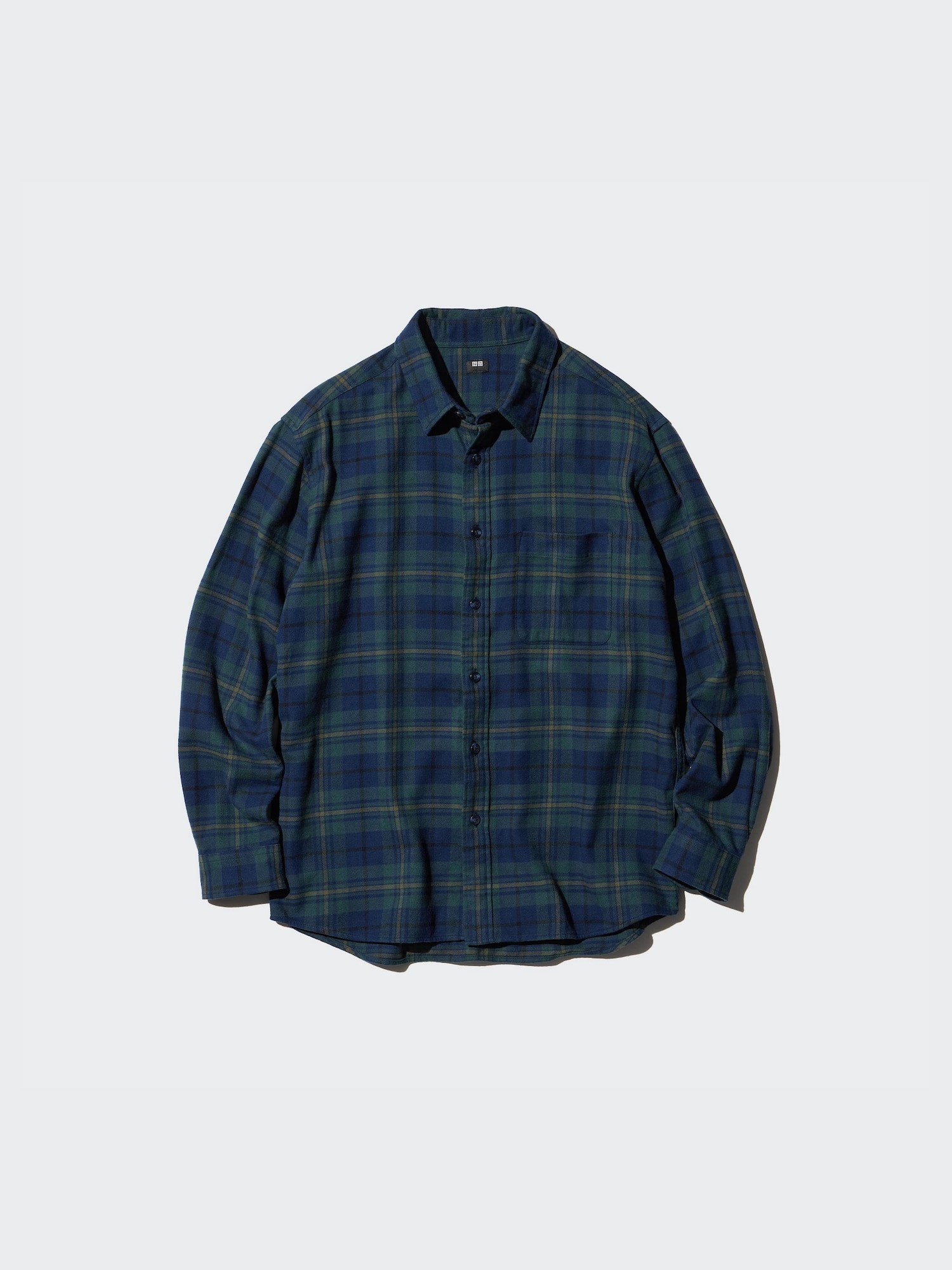 FLANNEL REGULAR COLLAR LONG SLEEVE CHECKED SHIRT | UNIQLO SG