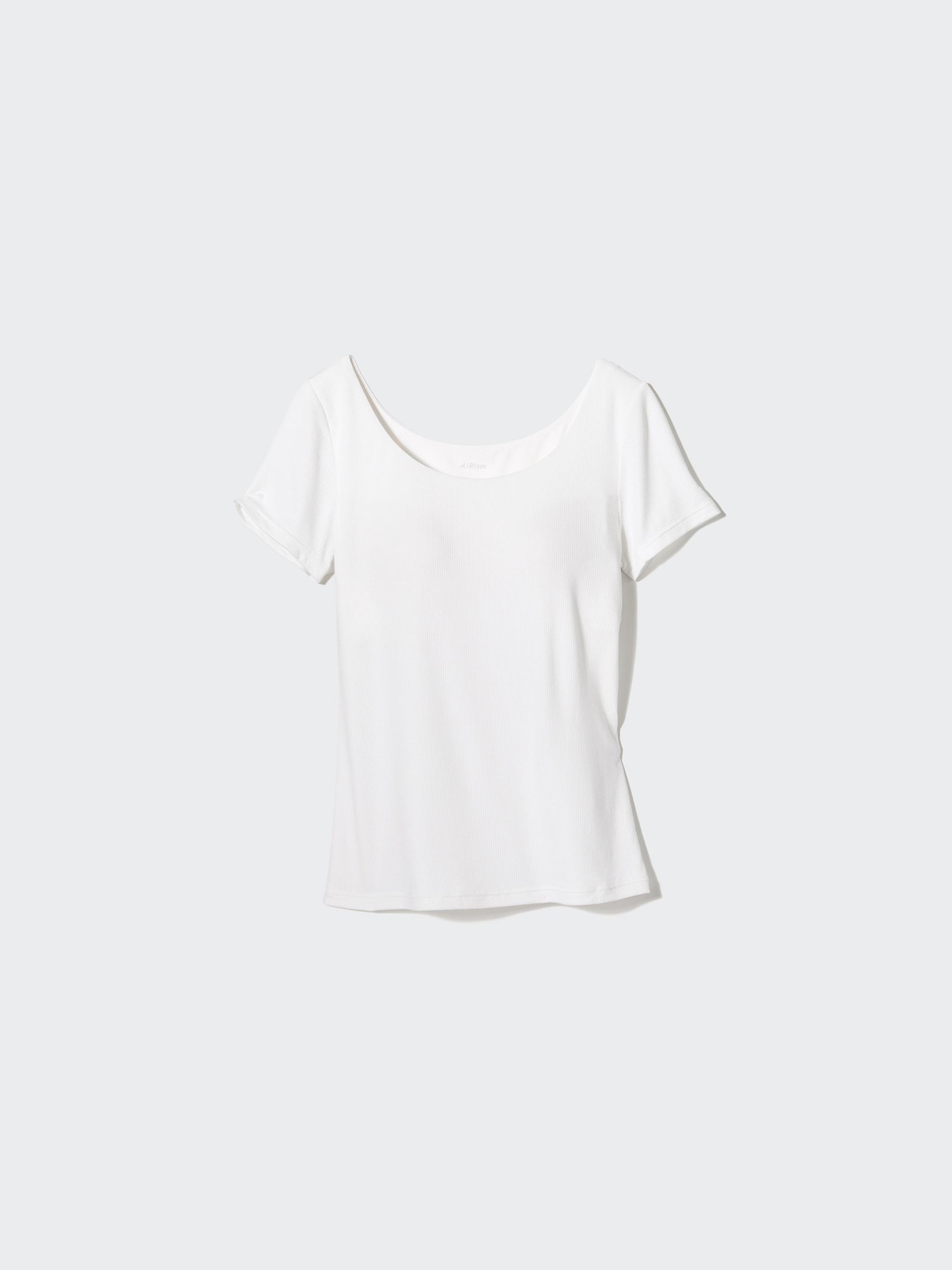 ユニクロ公式 | エアリズムシルクブレンドリブブラTシャツ
