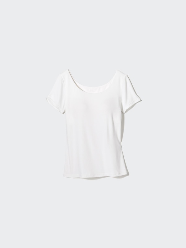 エアリズムシルクブレンドリブブラTシャツ