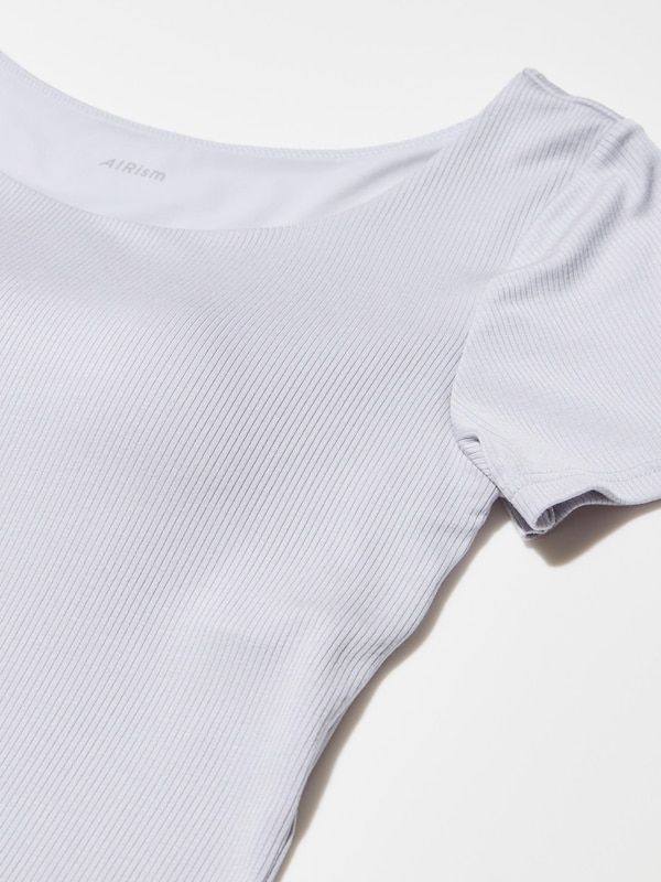 エアリズムシルクブレンドリブブラTシャツ