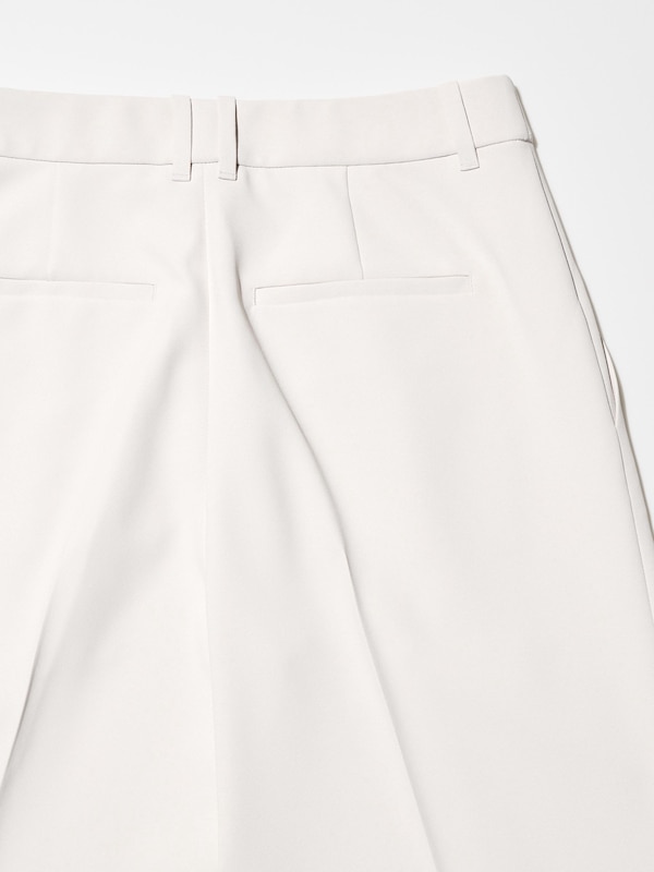 感動タックパンツ/丈長め