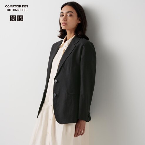 Uniqlo women's linen blend blazer - Clothes for sale in Johor Bahru, Johor