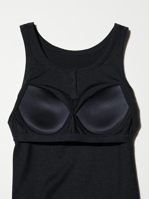 WOMEN'S AIRISM COTTON HENLEY CROPPED BRA TOP UNIQLO PH