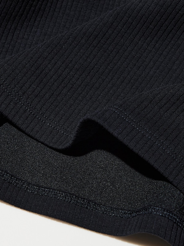 AIRism Katun Atasan Bra Kerah Henley (Tank Top)