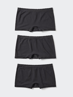 GIRLS AIRism Seamless Shorts 3 Pack | Boxer Type