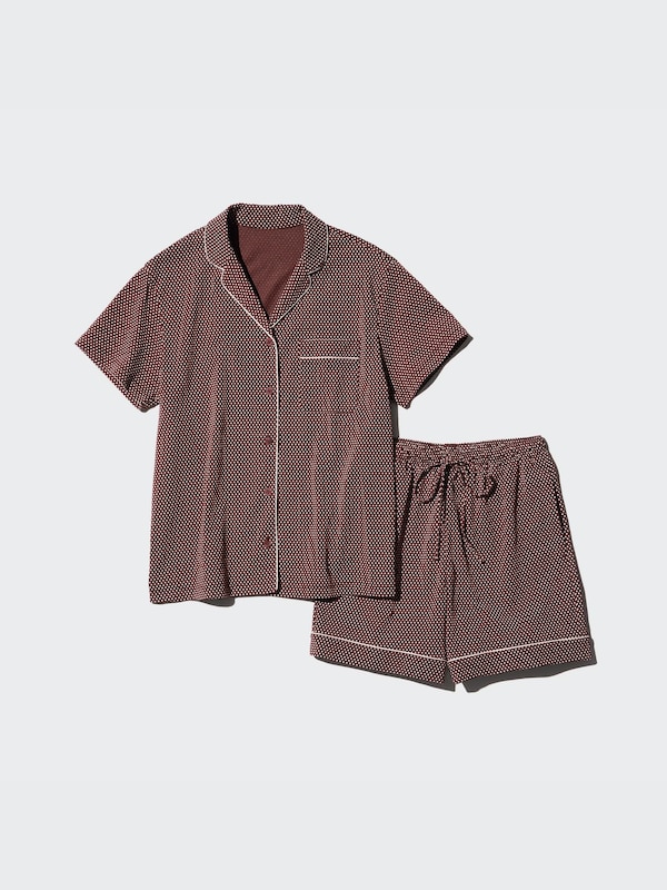 AIRism Katun Piyama Lengan Pendek (Celana Pendek)