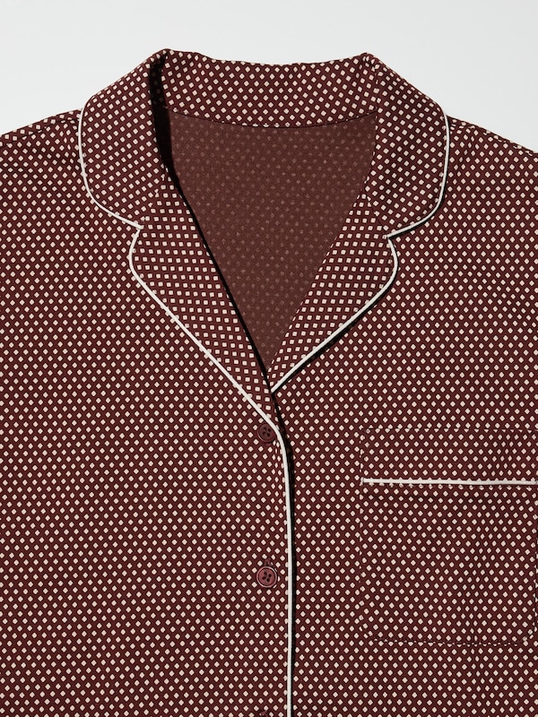 AIRism Katun Piyama Lengan Pendek (Celana Pendek)