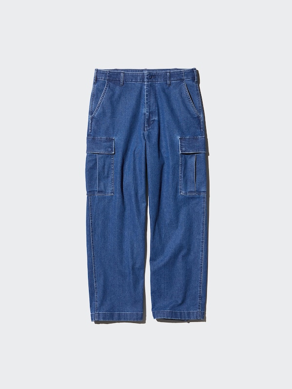 Celana Kargo Denim Fit Lebar