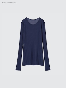 ヒートテックカシミヤブレンドポインテールＴシャツ