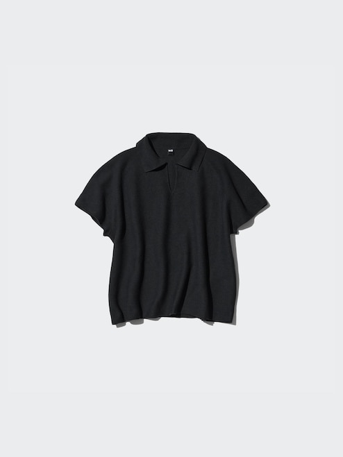 WOMEN'S 3D KNIT POLO SHORT SLEEVE SWEATER UNIQLO PH