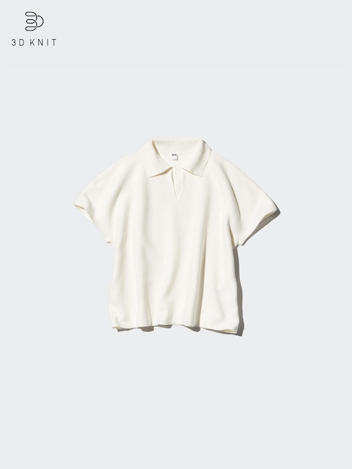 WOMEN'S 3D KNIT POLO SWEATER UNIQLO VN - Main Image