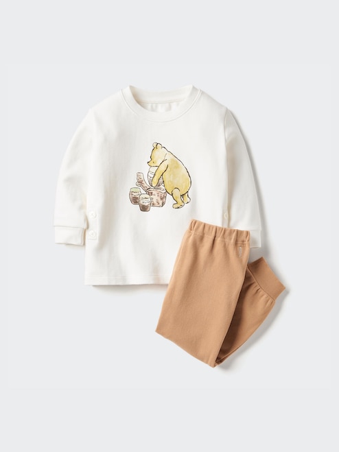 PICTURE BOOK LONG SLEEVE PAJAMAS (WINNIE THE POOH) UNIQLO SG