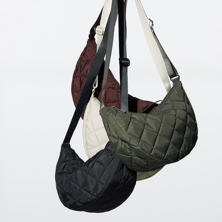 Round Shoulder Bag | Quilted