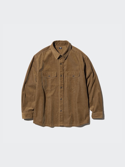 MEN'S CORDUROY LONG SLEEVE OVER SHIRT UNIQLO PH