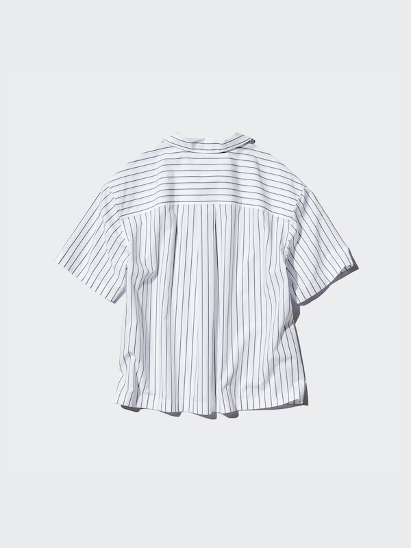 Áo Kiểu Vải Rayon Cổ Mở | Tay 3/4 | Kẻ Sọc