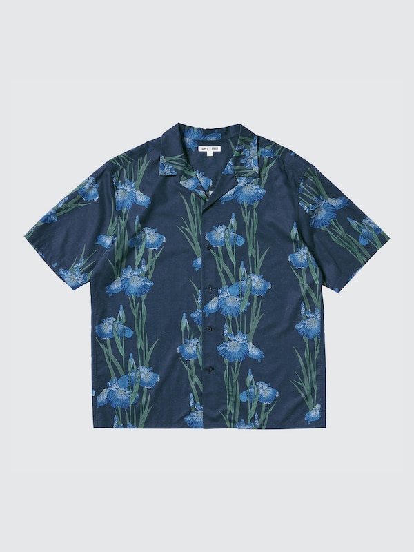 Kemeja Kerah Terbuka Lengan Pendek