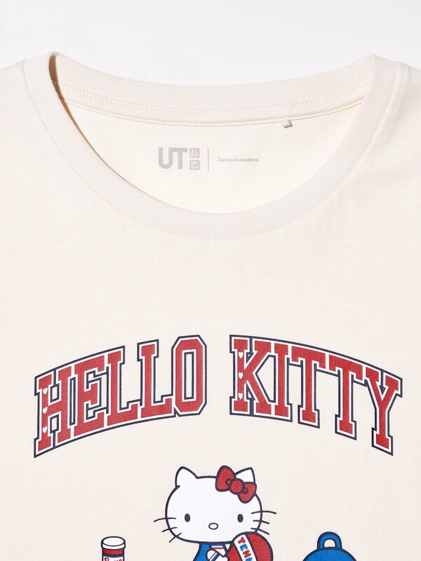 GIRLS UT Sanrio Characters Crop Lengan Pendek