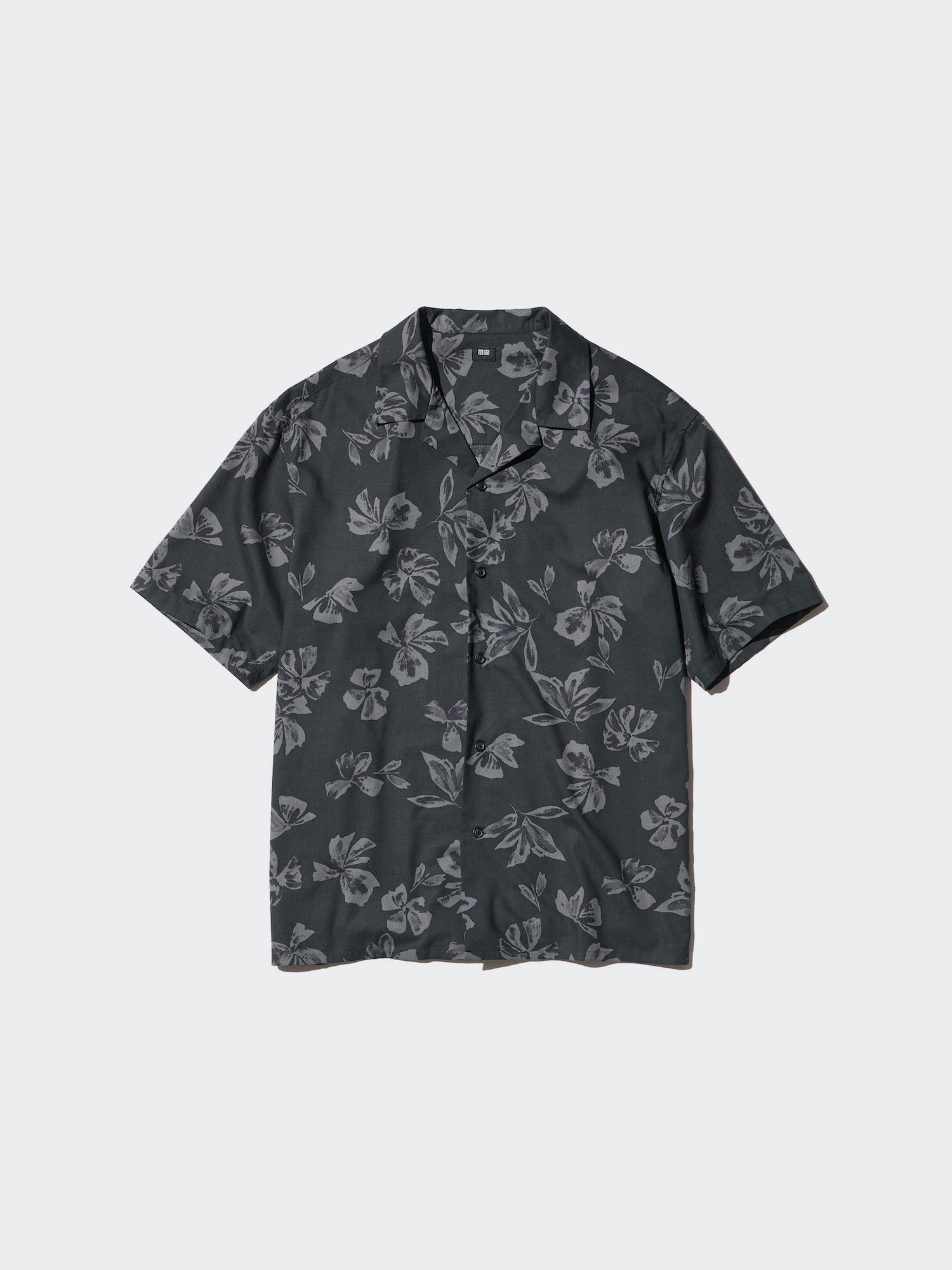 MEN'S MODAL COTTON PRINTED OPEN COLLAR SHIRT | UNIQLO SG