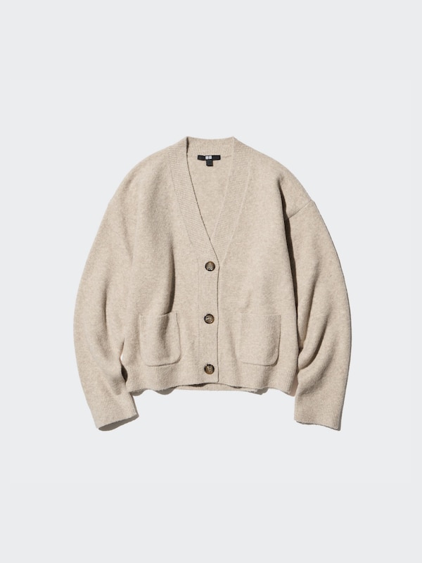 Kardigan Pendek Kerah V Souffle Yarn Ringan