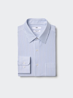 Super Non Iron Jersey Shirt | Long Sleeve Striped Regular Collar