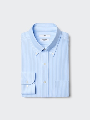 white button up dress shirt mens Quattro Flex Dress Shirt with Button Down Collar White 3XL / White
