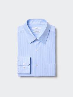 Super Non Iron Jersey Shirt | Long Sleeve Striped Regular Collar