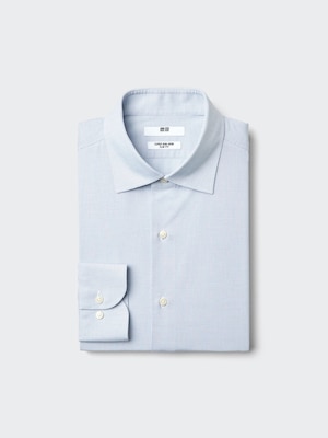 Super Non Iron Slim Fit Shirt Long Sleeve Checked (Spread)