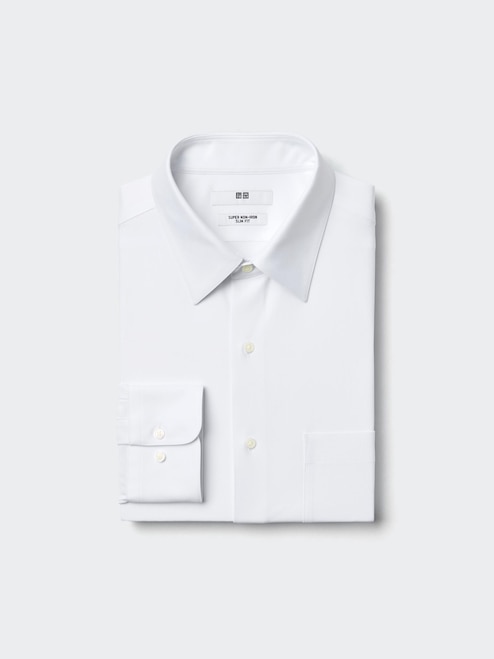 MEN'S SUPER NON IRON JERSEY SLIM FIT SHIRT LONG SLEEVE REGULAR